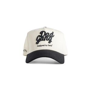Dad Gang Hat Cream and Black